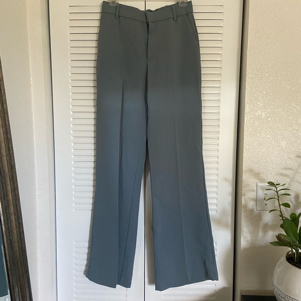 NWT Zara full length menswear wide leg trousers XS